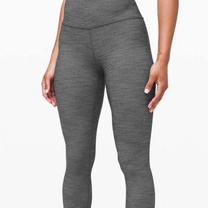 Lululemon Align Gray Herringbone Leggings Size 2